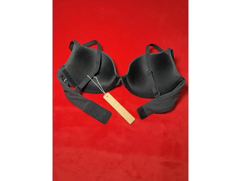 SKIMS Black Fits Everybody Push Up T-Shirt Bra - Picture 2 of 3